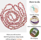 400pcs Natural Chip Stone Beads - Image 9