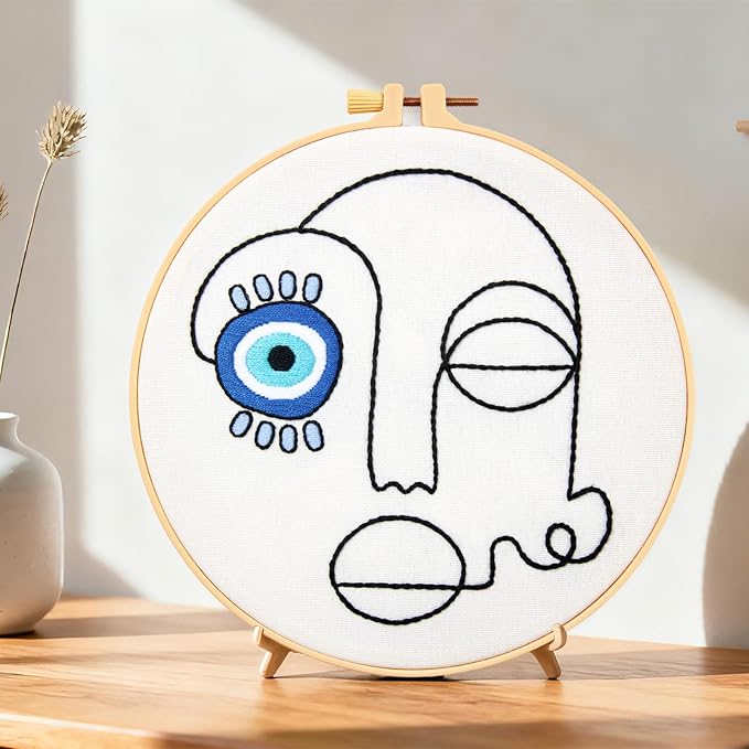 Beginner Embroidery Starter Kits, Abstract Embroidery Kits - Image 2