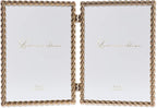 Lawrence Frames Metal Frame, Rope Design, 5x7 Double by LawrenceFrames