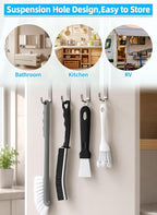 20Pcs Crevice Cleaning Brush Set, Hard Bristle Scrub Brushes Tools - Image 8