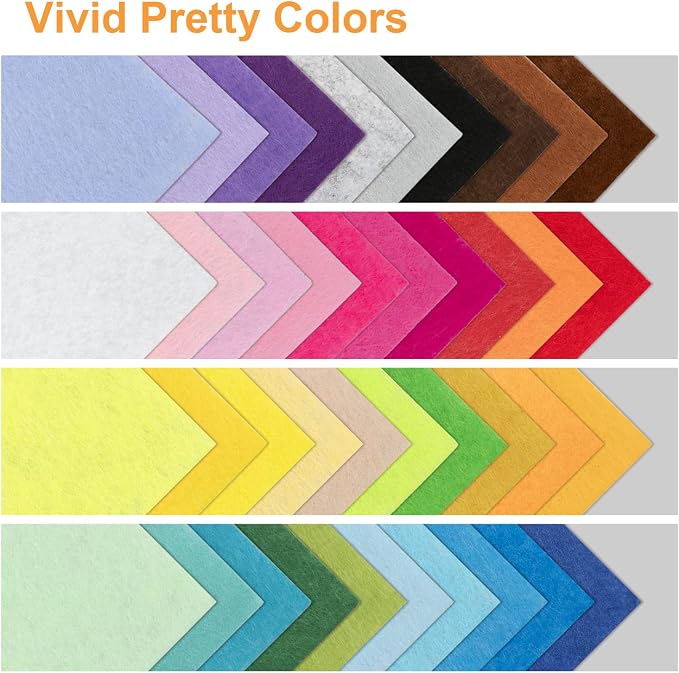 8 x 12 Inches Felt Sheets for Crafts, 1mm Thick, Stiff Paper for DIY Sewing - Image 5