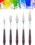 5 PCS Painting Knives Stainless Steel Spatula Palette Knife Oil Painting by HAFILO