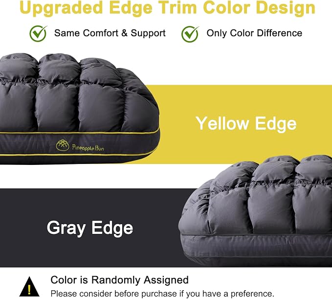 YOUR MOON Fluffy Support Bed Pillow Standard Size, Super Soft Premium - Image 2