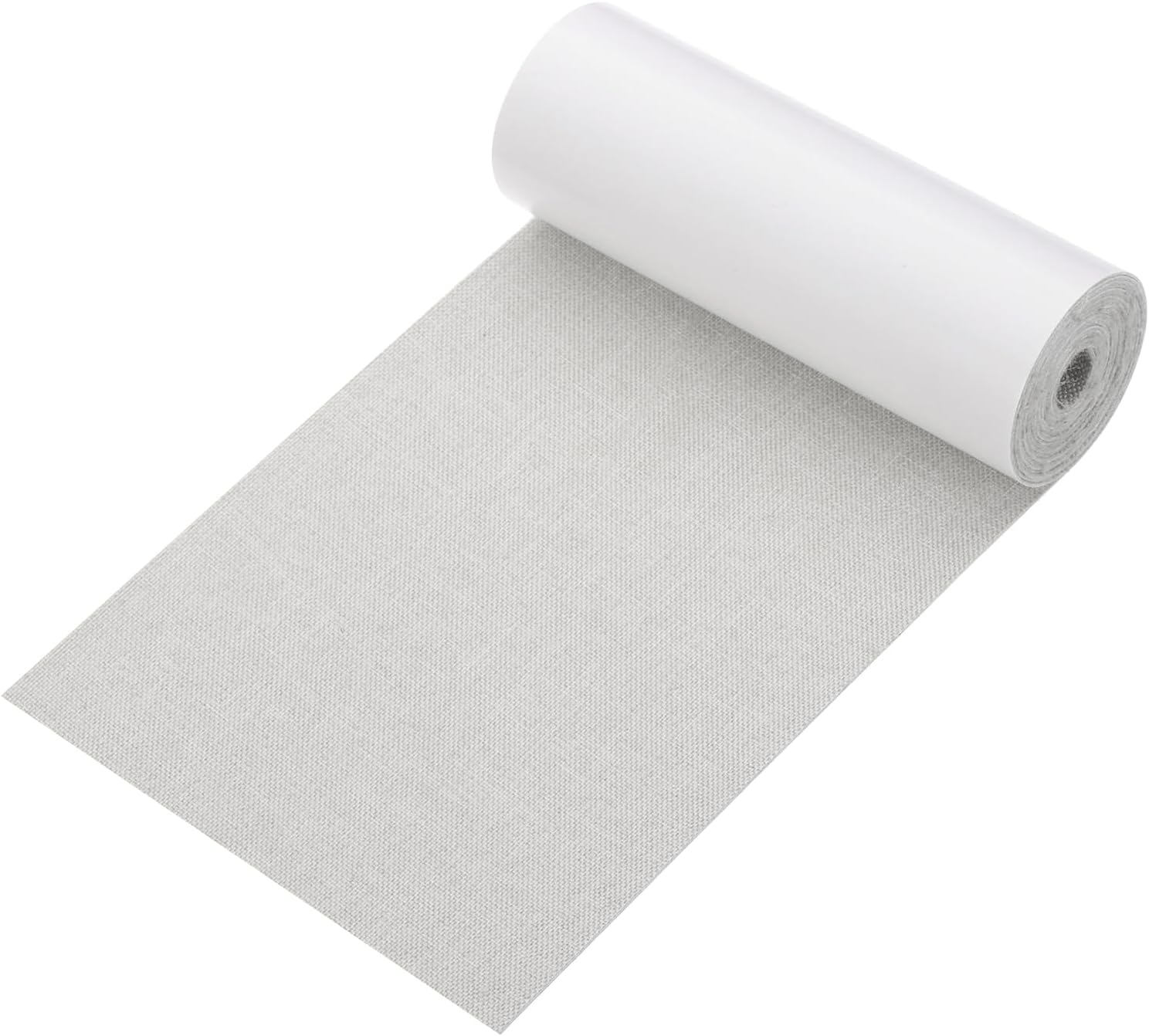 PATIKIL 70x4.4 Inch Linen Repair Tape, Repair Fabric Patch Self Adhesive Couch Patch Line Repair Patch for Furniture Sofa Car Seats Office Chairs, Light Gray