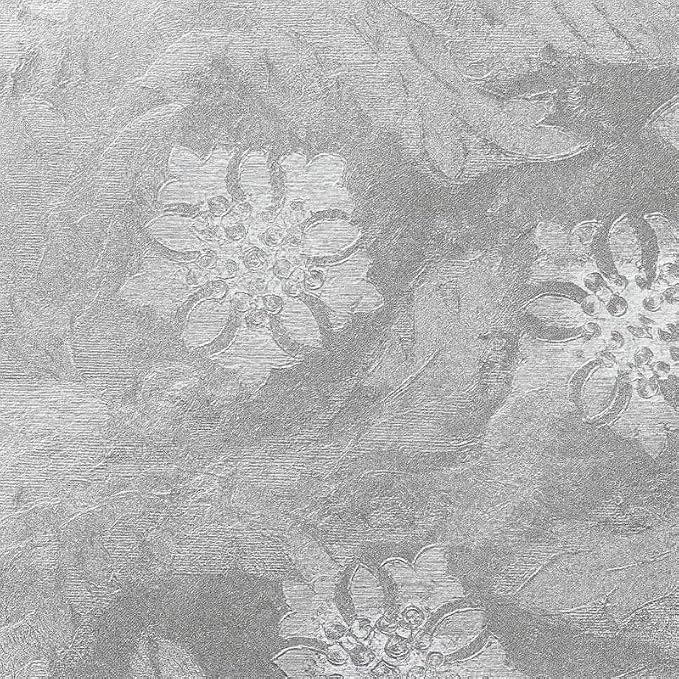 Oasis Supply Florist Foil Roll – Silver Fern Leaf Embossed Design, High-Quality - Image 7