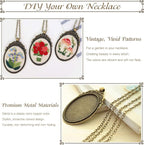 ZOCONE 3 Packs Embroidery Necklace Kit, Embroidery Pendant Kits Mini Cross - Image 4
