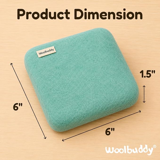 Woolbuddy Wool Felting Pad 6 x 6 x 1.5 Inch, Durable Needle Felting Mat - Image 3