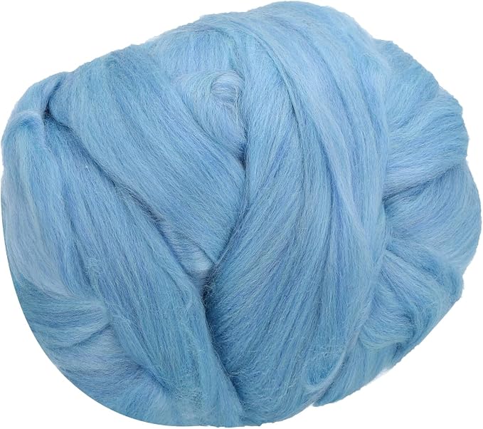 PATIKIL Wool Roving Yarn, 100G/3.53OZ Soft Felting Wool Pure Chunky Roving Yarn by PATIKIL