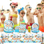 Summer Party Decorations, Pool Party Supplies Tableware Set, Let's Get Soaked - Image 2