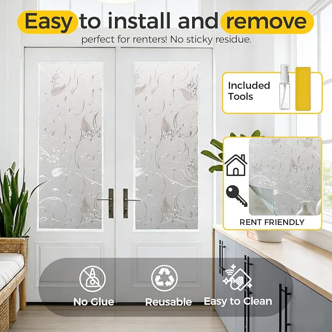 OHTMERU Window Privacy Film Decorative - Image 5