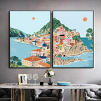AREOPNMG 4 Pack Cityscape Paint by Numbers Kit - Image 2