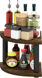 Furinno Turn-N-Tube Kitchen Countertop Organizer, 2-Tier Corner Countertop - Image 4