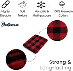 Pico Textiles 10 Yards Bolt Red and Black Buffalo Plaid Checkered Flannel Fabric - Image 4