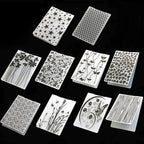 10 Styles Plastic Embossing Folder DIY Craft Template Molds Stamp Stencils by QSZKeer