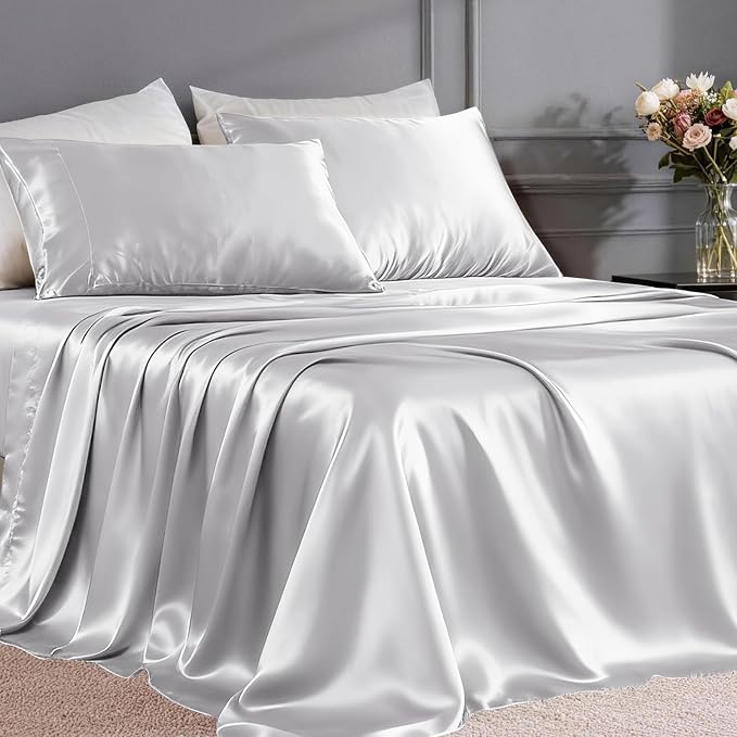 FreshCulture Satin Sheets King Size by FreshCulture