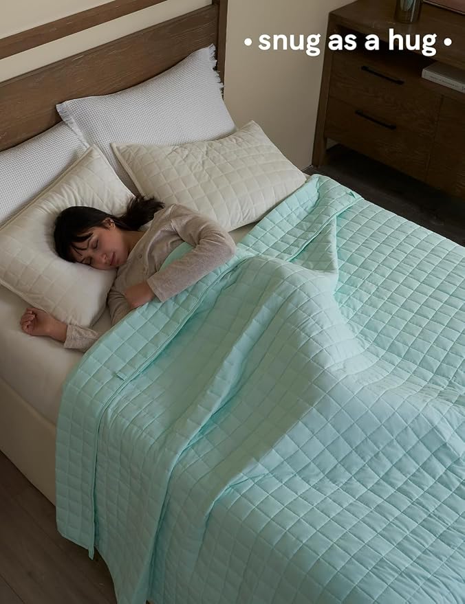YnM King Size Weighted Blanket for Adults, Exclusive Smallest Compartments - Image 3