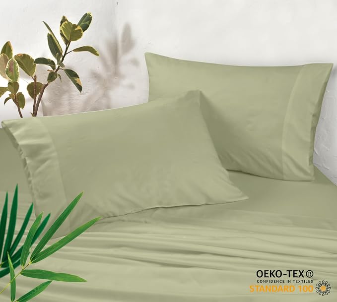 Royale Linens Cooling Pillow Cases Queen Size Set of 2-100% Rayon Derived from - Image 3