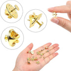 JANYUN 120 Pairs Butterfly Clutch Tie Tacks Pin Back Safty Secure Locking | - Image 3