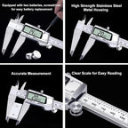 Kynup Digital Caliper 12inch, Caliper Measuring Tool, Micrometer Caliper - Image 2