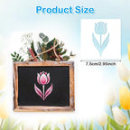 20 Pcs Flower Stencils 2.95 Inch Reusable Flower Stencils - Image 2