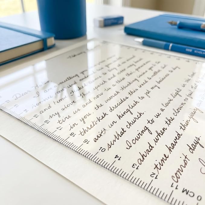 2 Pack Straight Line Writing Template, 11 Inch Calligraphy Guide Ruler - Image 8