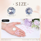 180pcs 10mm Crystal Glass Beads - Image 2