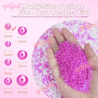 qiipii 7500PCS 2mm Small Rose Red Half Round Pearls - Image 3