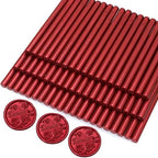 60pcs Wax Seal Sticks, Flame Red Sealing Wax Sticks, HOSEALING Glue Gun Wax - Image 5