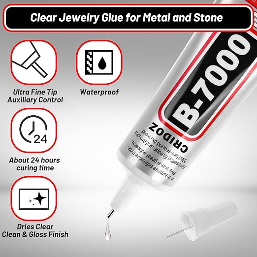 B7000 Rhinestone Glue for Jewelry Making, Nail Art, Glass - Image 3