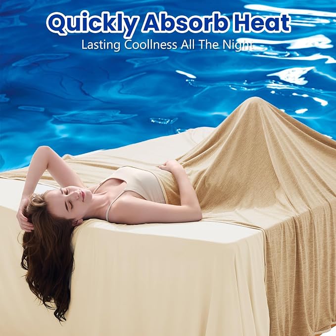 TOPCEE Cooling Blanketfor Night Sweats Absorbs Heat to Keep Adults, Children - Image 2