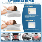 CHxxy Memory Foam Pillows, Cervical Pillow - Image 2