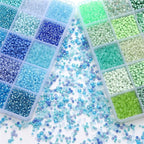 15 Color Glass Seed Tube Bugle Beads Bracelet Jewelry Making Kit, small - Image 4
