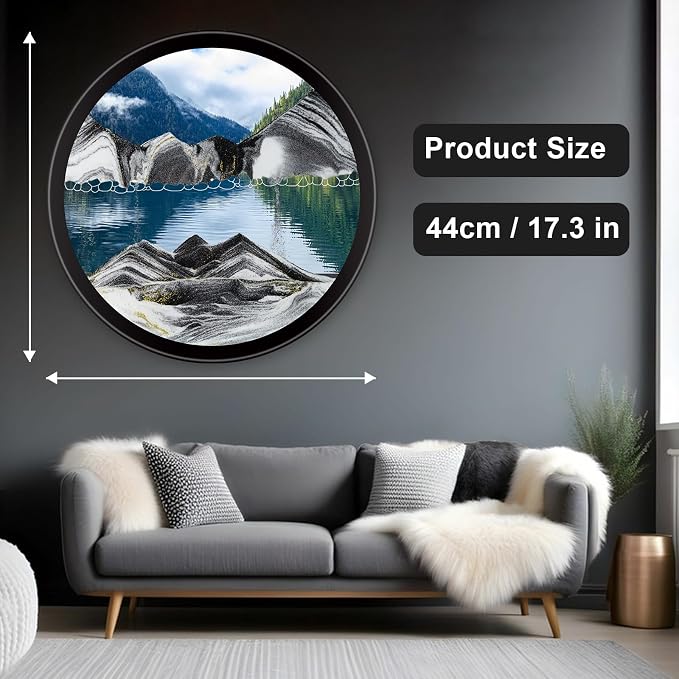Mtadmai Moving Sand Art, 3D Sand Art Pictures Deep Sea Sandscape Living Room - Image 3