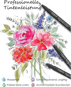 KEMYR 4 Micro Fine liner Drawing Art Pens Calligraphy Pens: XS Size Black Art - Image 3