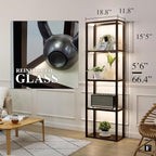 FENLO LED Display Shelf with Lights – Curio Cabinet - Image 3