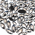 1000Pcs Crystal AB Horse Eye Rhinestones Glitter Gems Flatback Acrylic by UYTRDVG