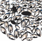 1000Pcs Crystal AB Horse Eye Rhinestones Glitter Gems Flatback Acrylic by UYTRDVG