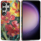 Case for Samsung Galaxy S25 Ultra Case, Vintage Floral Girly Design Hybrid Dual by Kapadiy