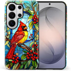 for Samsung Galaxy S26 Ultra Case, Stained Glass Cardinal Bird Pattern Glossy 2 - Image 2