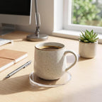 24 Pcs Clear Acrylic Coasters, Round Drink Coasters - Image 2