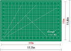 Ecraft Self-Healing Cutting Mat 12x18 Inch, Double-Sided 5-Ply Gridded Rotary - Image 2