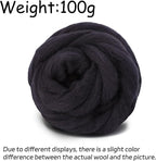 3.53oz Wool Roving, Wool Felting Supplies, Pure Wools, Chunky Yarn, Spinning - Image 2
