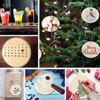 100 Pcs 3 Inch Wooden Circles, Unfinished Wood Circles Blank Round Disc Cutouts - Image 5