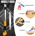 30 Pack Box Cutter Retractable, Snap-Off 9MM Utility Knife, Auto-Lock Razor - Image 4