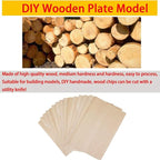 Basswood Sheets, 30 Pack Unfinished Wood, Rectangle Thin Plywood Wood Sheets - Image 3