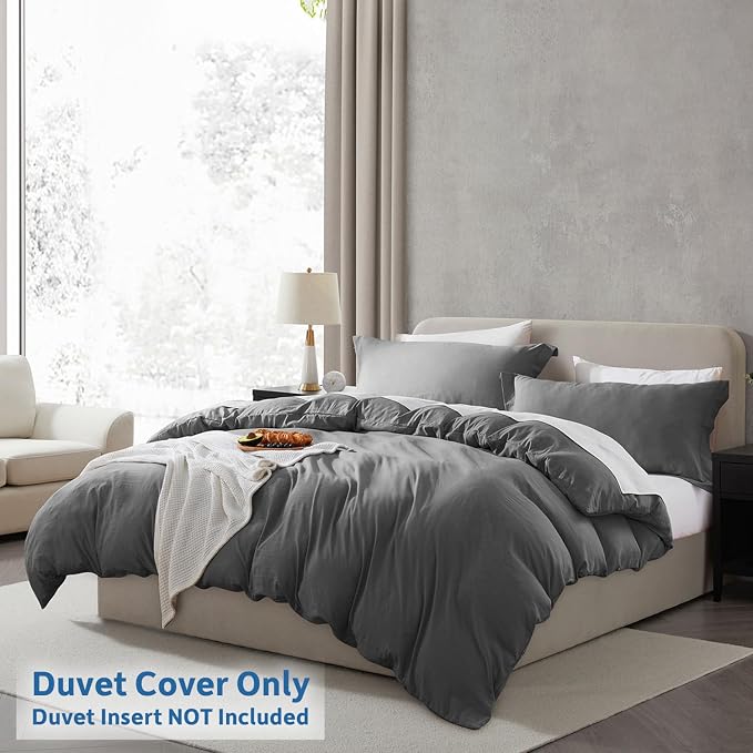 Nestl Grey Duvet Cover Full Size - Image 2