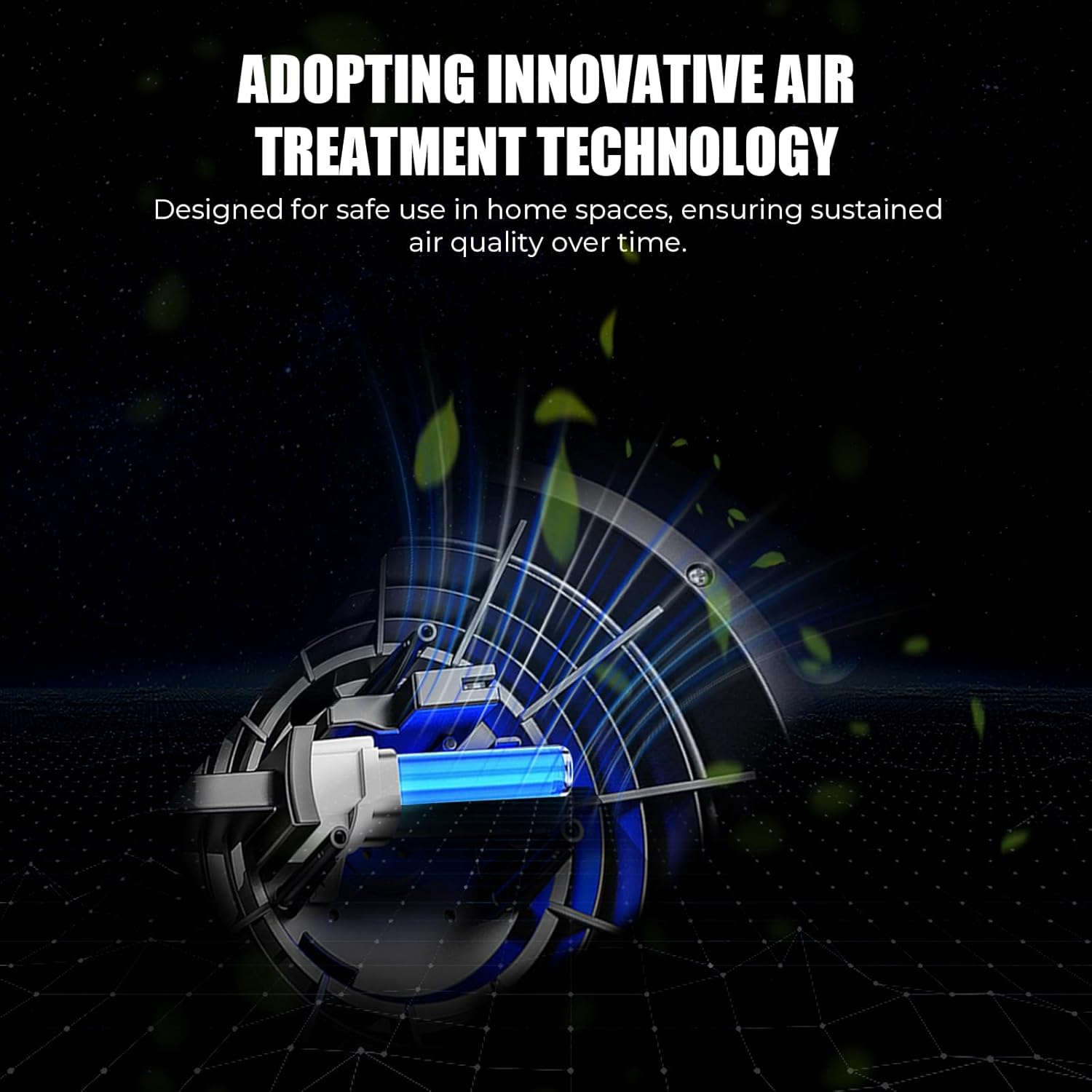 Azeus True HEPA Air Purifier GL-FS32 | 4-Stage Filtration System, Ultra-Quiet Operation, and Air Quality Sensor | Ideal for Large Rooms, Bedrooms, and Offices