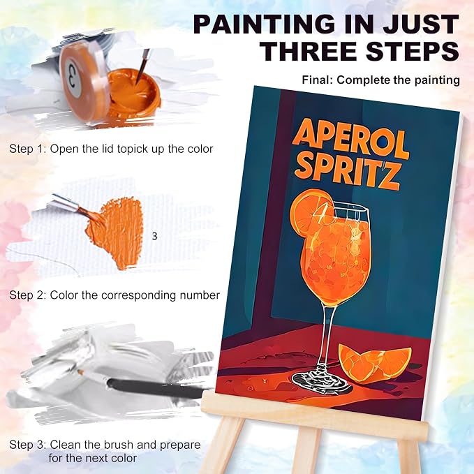 4 Pack Framed Paint by Numbers Kit - Image 5
