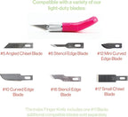 Excel Blades K71 Fingertip Craft Knife, #11 Blade, Rubber Grip - Image 2