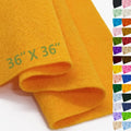 Golden Yellow Felt Fabric 36" X 36", 1.6mm Thick Soft and Durable Flexible by FANOMMI